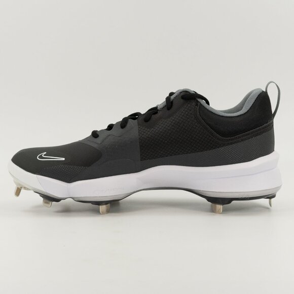Nike Force Zoom Trout 9 Pro 'Black White' FB2907-001 Baseball Cleats - Picture 3 of 8